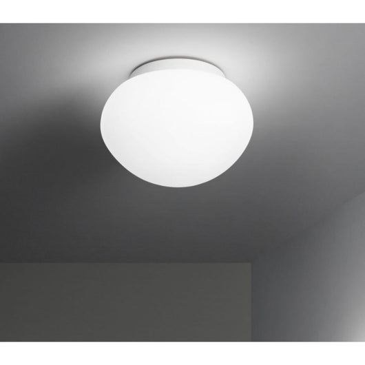 PLAFONIERA NIVES 1XE27 D.23,5XH16,5CM IP44 BIANCA.