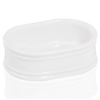 PORTASAPONE IMPERO 12X9XH4CM BIANCO PORCELLANA