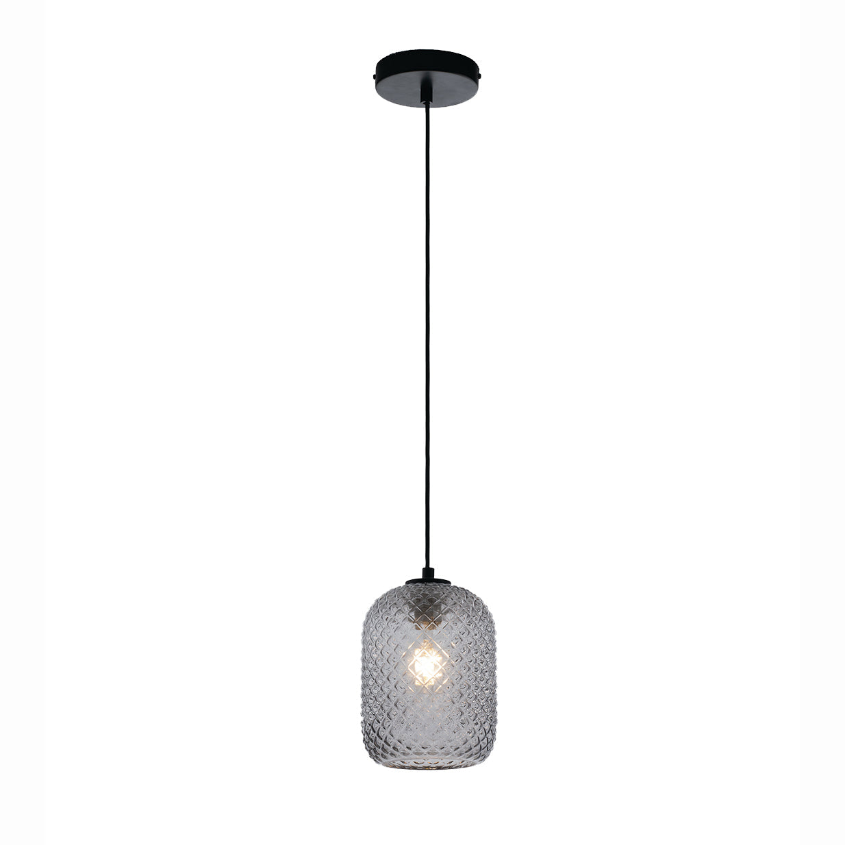 LAMPADARIO ASHFORD 1XE27 15XH150CM FUME'.