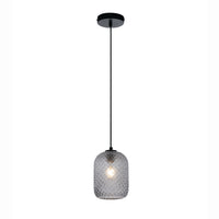 LAMPADARIO ASHFORD 1XE27 15XH150CM FUME'.