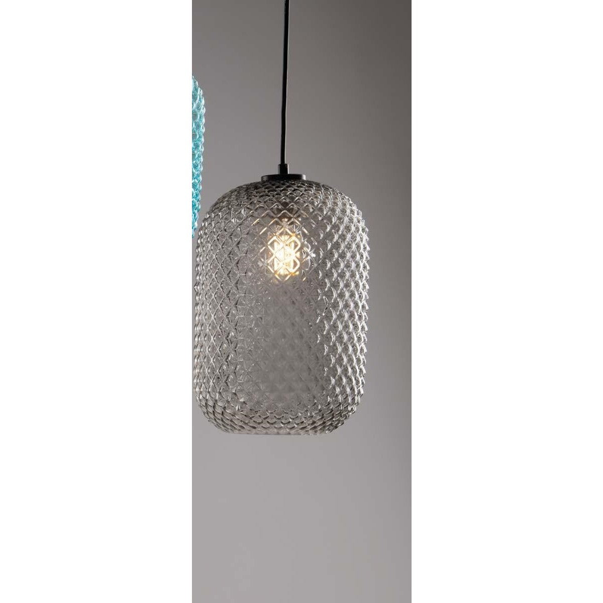 LAMPADARIO ASHFORD 1XE27 15XH150CM FUME'.