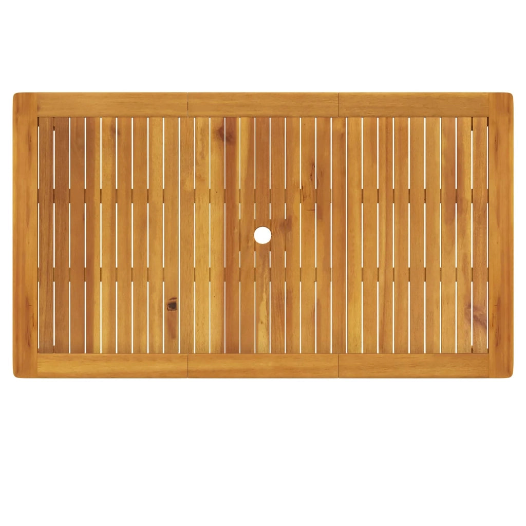 Set da pranzo da giardino 5 pezzi Naturale 3434557