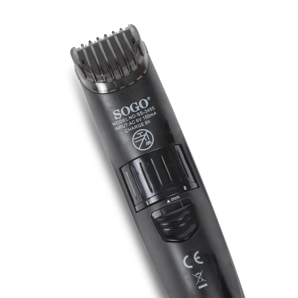 Tagliacapelli elettrico ricaricabile wireless, pettine guida precisione 1-8mm, batteria 600mAh autonomia 35min - SOGO