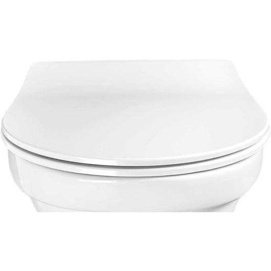 Sedile wc premium aquashine con chiusura ammortizzata slim-line