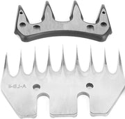 Scafo universale in acciaio inossidabile professionale 9/13 denti lama retta/curva elettrico taglia pelo sostituzione lame per Alpaca e Capra (9 denti lama retta)