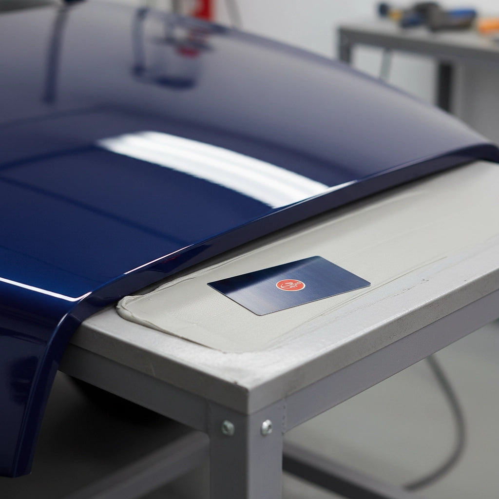 Spatola milanese blu 100 mm per edilizia e carrozzeria