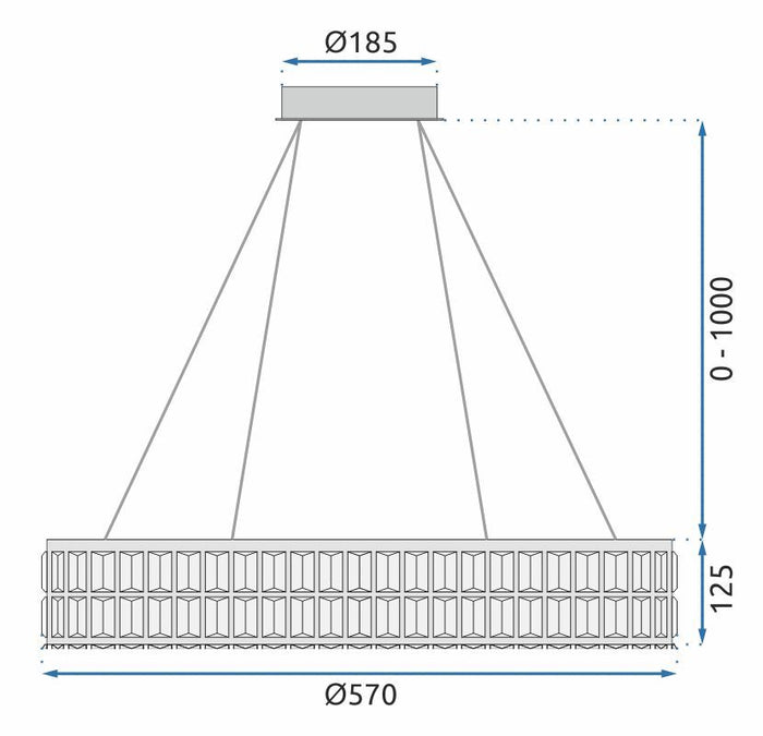 Lampada Led App1568-cp Gold 60cm