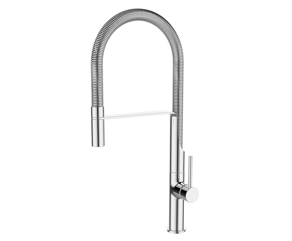 Miscelatore cucina a molla con doccia estraibile