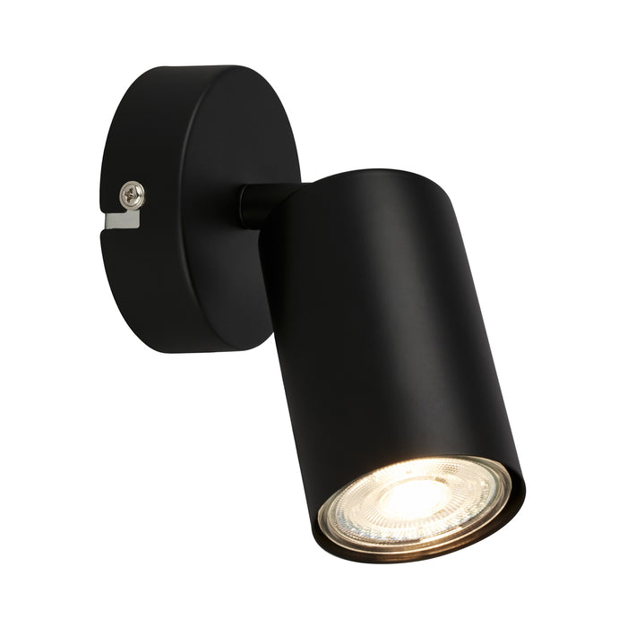 Faretto Moderno Tib Metallo Nero 1 Luce Gu10 Ip20