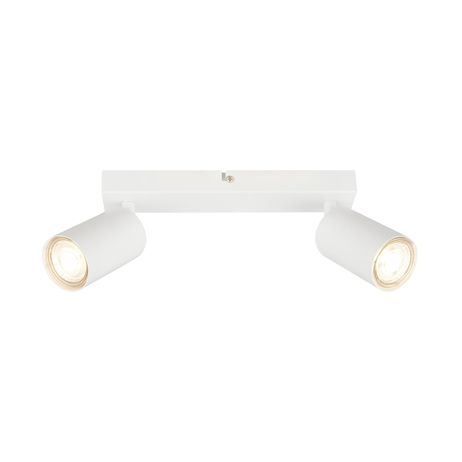 Faretto Moderno Tib Metallo Bianco 2 Luci Gu10