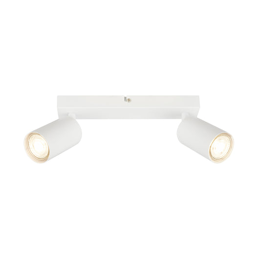 Faretto Moderno Tib Metallo Bianco 2 Luci Gu10