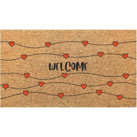 Xtra Zerbino Cocco Pvc Welcome Cuori 40x70cm