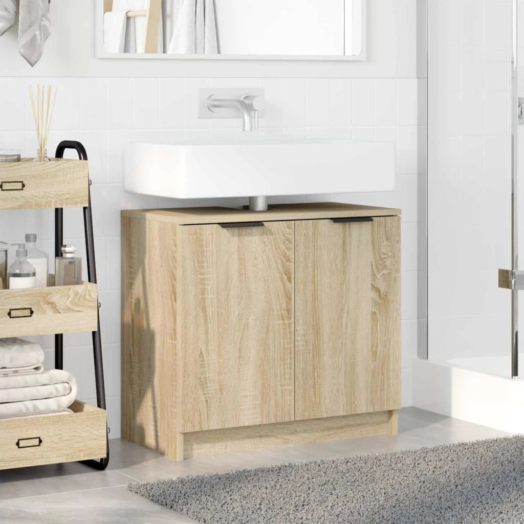 Mobile da Bagno con porta Rovere Sonoma 64,5 x 33,5 x 59 cm