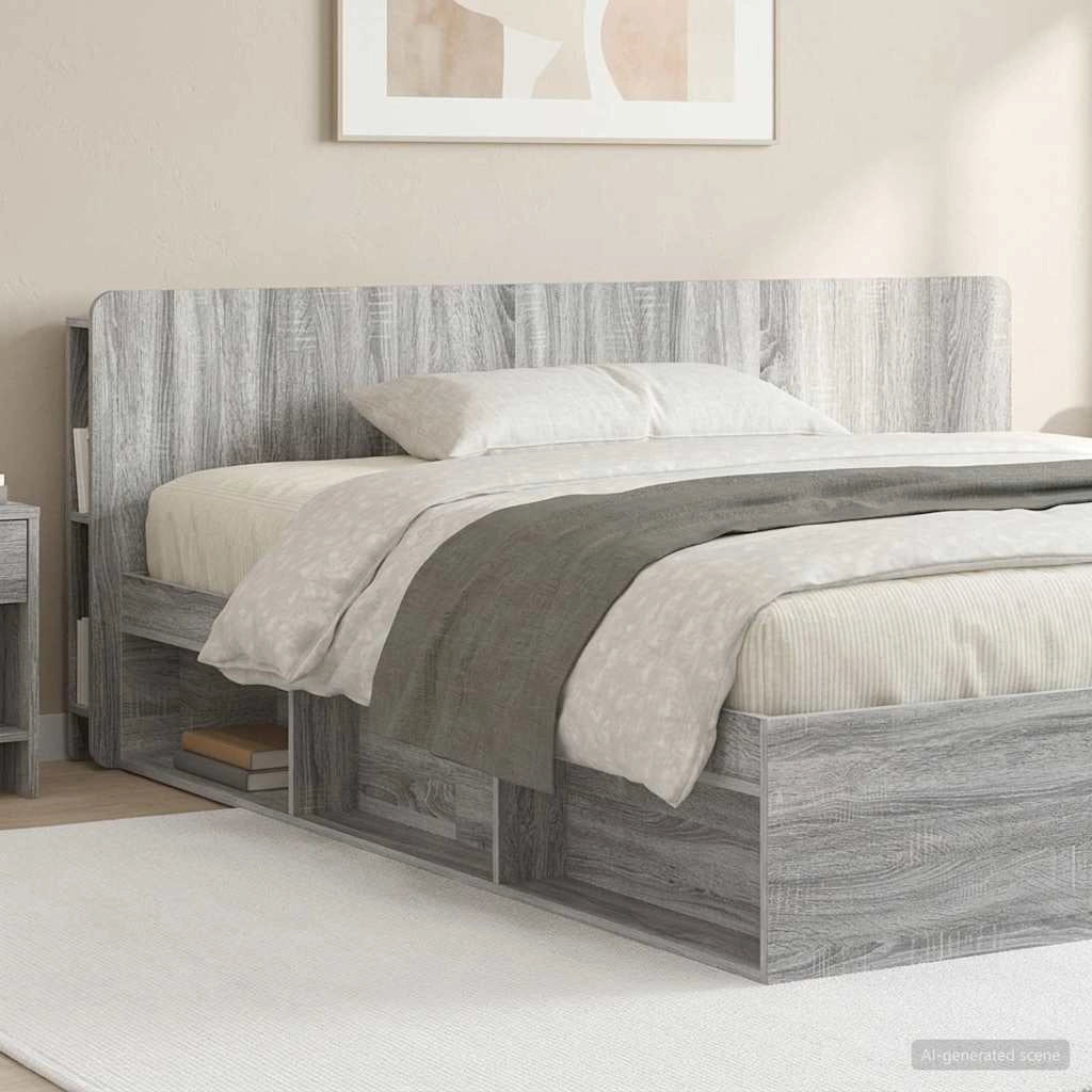 Testata del letto Grigio Sonoma Legno ingegnerizzato 8001234