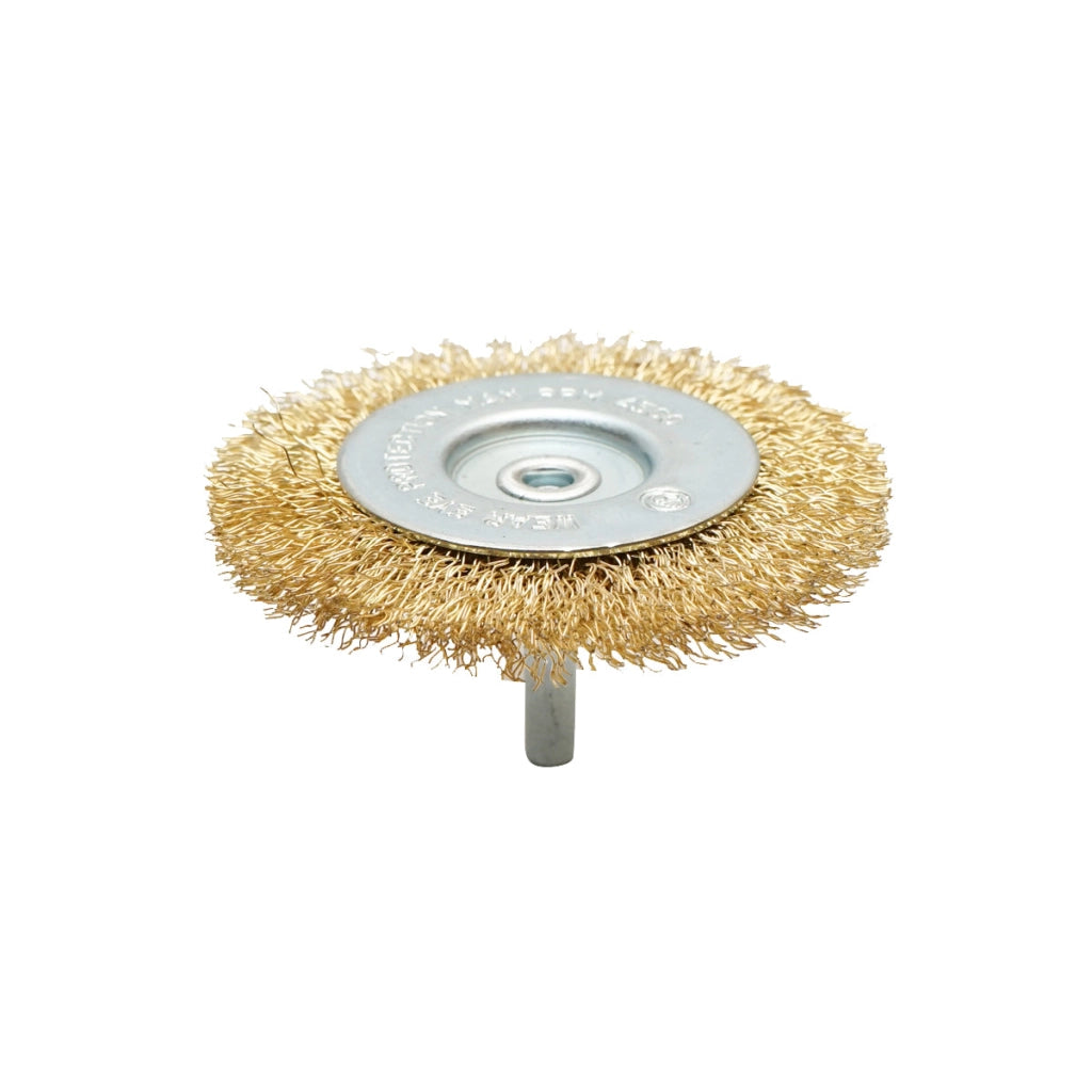Spazzola circolare in filo metallico con attacco M14, 75 mm, 4500 giri/min, Breckner Germany