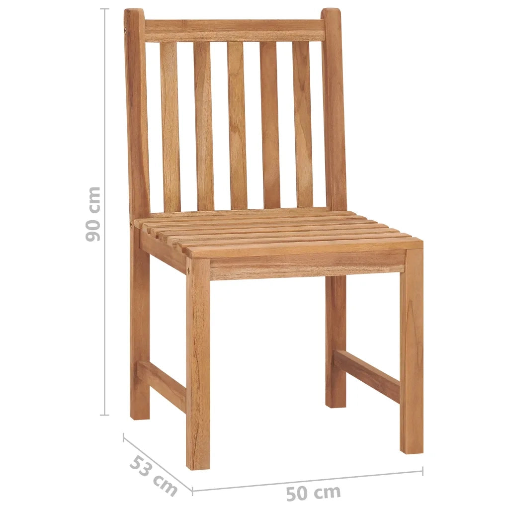 Sedie da Giardino 6 pz in Legno Massello di Teak 3073086