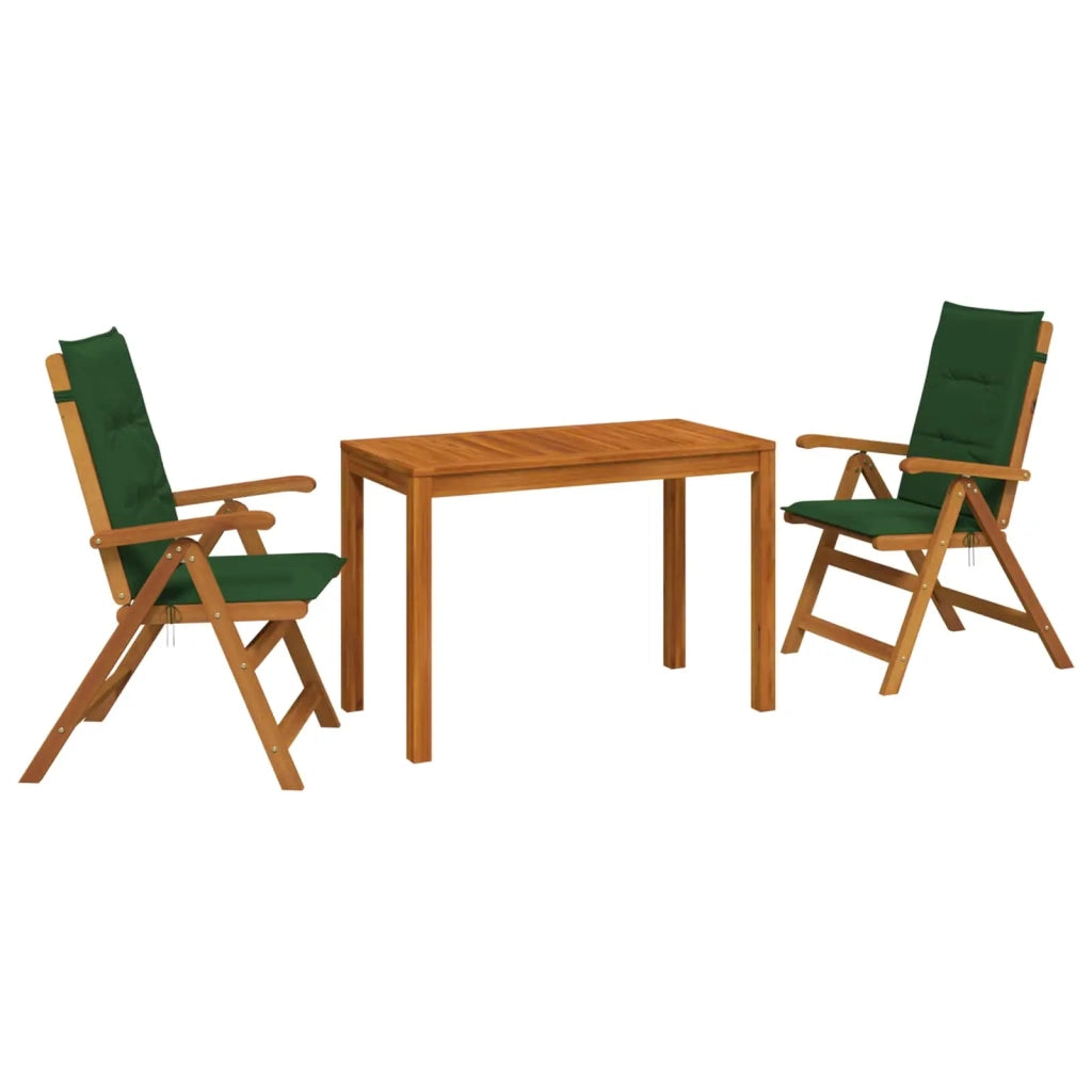Set da pranzo da giardino 3 pezzi 3 pz Naturale 3434607