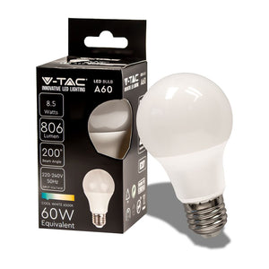 Bulbo LED - 8,5 W E27 A60 Termoplastico 6500K