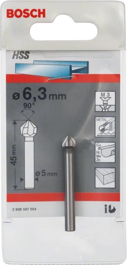 Bosch 2 608 597 504 Punta per trapano da svasatura 1 pz