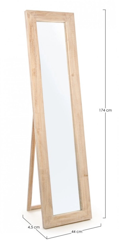 Specchio Rettangolare Legno Naturale Moderno da Interno - YOUNG