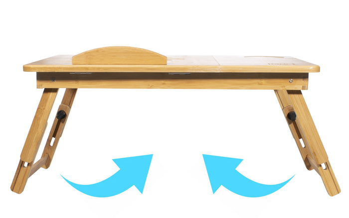 Valora BAMBOO LAPTOP TABLE M pieghevole regolabile in bambù x12