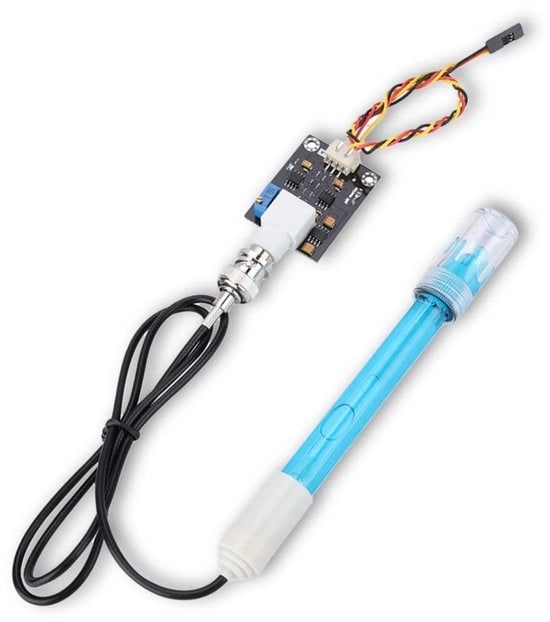 Modulo di Sensore di pH - Stuzzo di pH - Ideale per acquari - Formato compatto - Misurazioni precise - Adatto per laboratori - Facile da installare