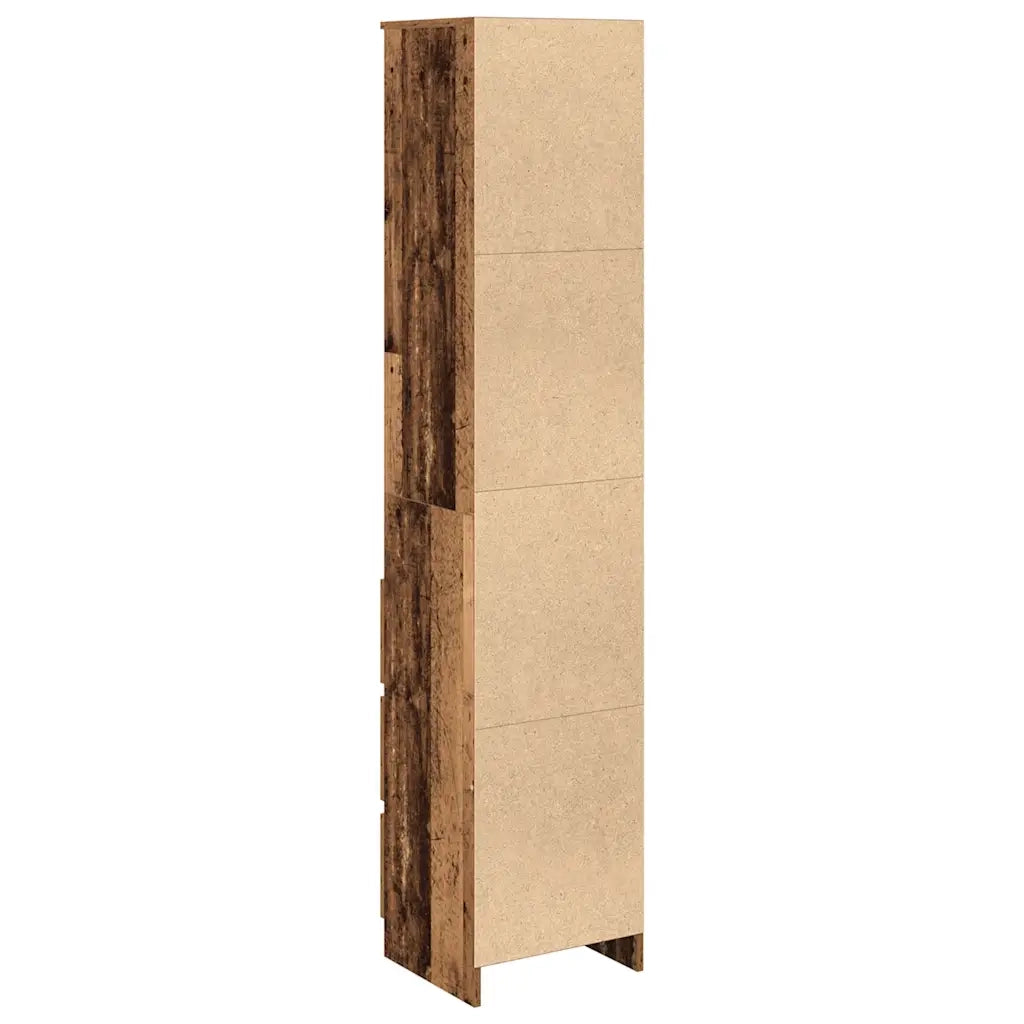 Credenza | Madia | Buffet da pranzo | Armadio da pranzo Legno Antico 37,5x35x180 cm in Truciolato
