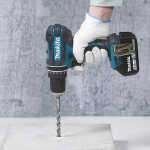 Makita DHP482RFX9 Akku-Schlagbohrschrauber 18V 1900 Giri/min Senza chiave 1,5 kg Nero, Verde