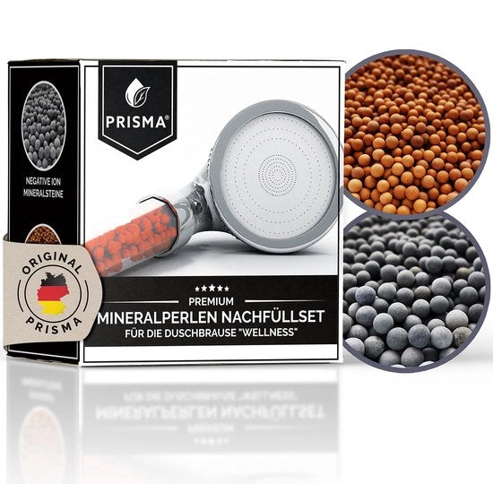 Set di minerali per filtrazione Wellness con pietre ionizzanti, antibatteriche e pH neutro.