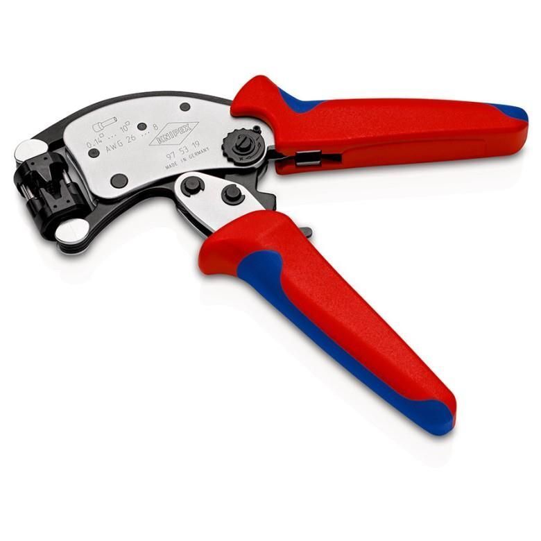 Knipex 97 53 19 pinza crimpatrice Nero, Blu, Rosso