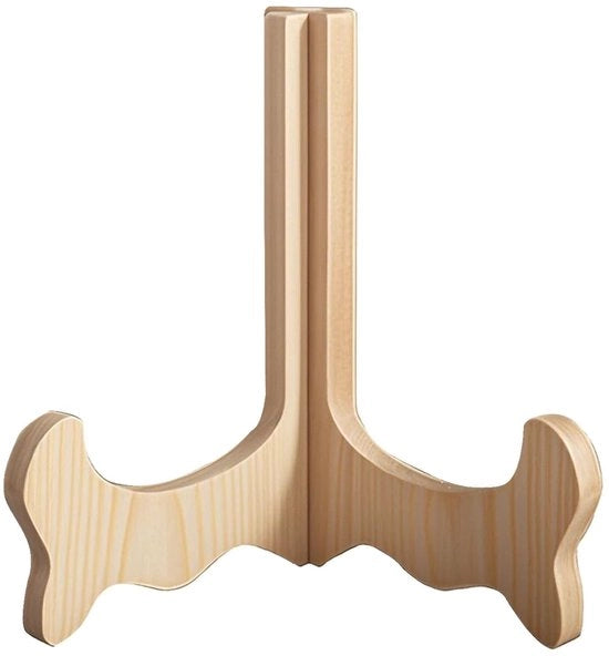 Sostegno Decorativo in Legno - Fotostandaard - Design Retro - Per Dischi/ Libri - Strutture Uniche in Legno - Sostegno per Tavolo