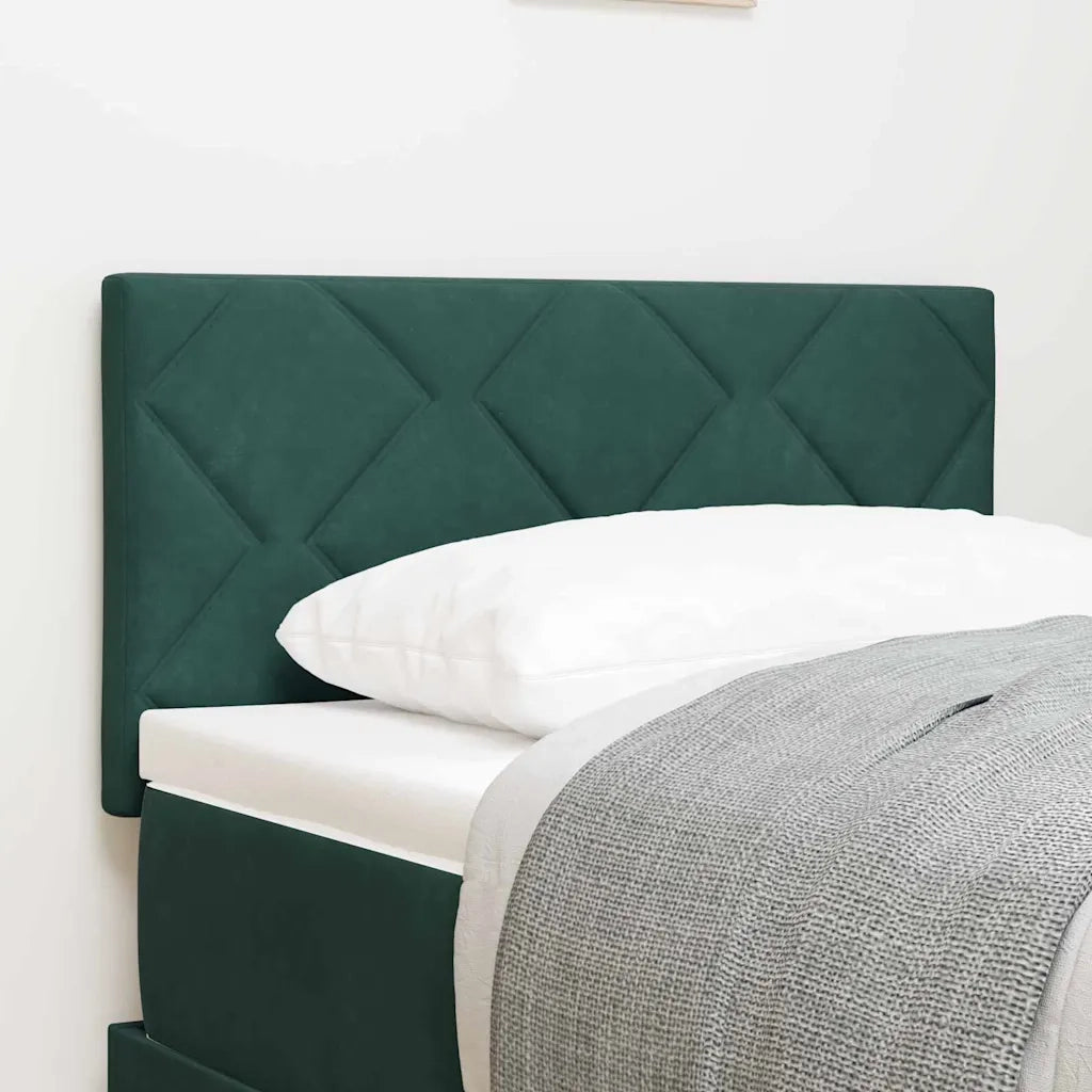 Testiera-Testata-Testiera Decorativa Verde scuro 80 cm Velluto
