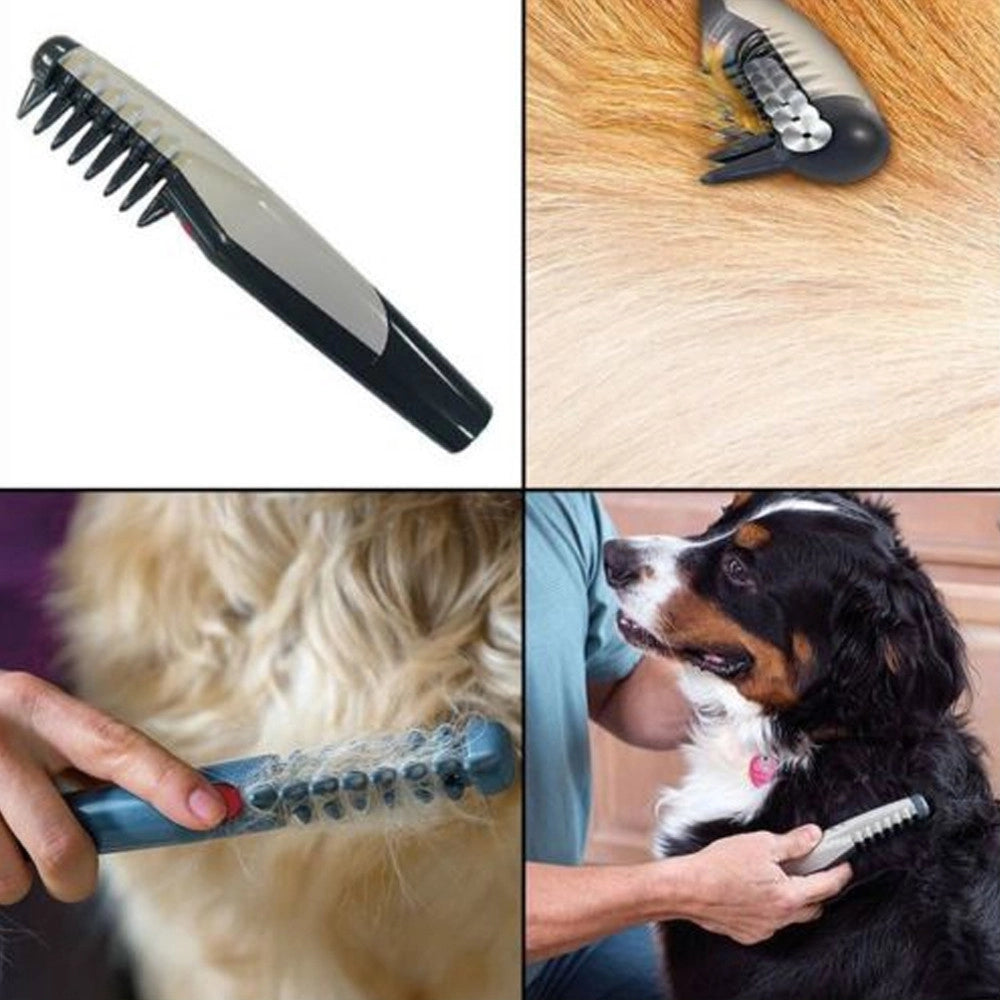 Trade Shop - Spazzola Sciogli Taglia Nodi Peli Per Cani E Gatti Toelettatura Knot Out Away -