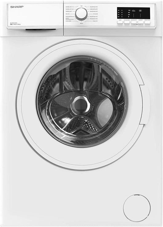 Sharp ESHFA6122WD Lavatrice Caricamento Frontale Slim AllergySmart Classe Energetica D Capacita' di Carico 6Kg Centrifuga 1200 Giri EcoLogicSystem Programma rapido 15'