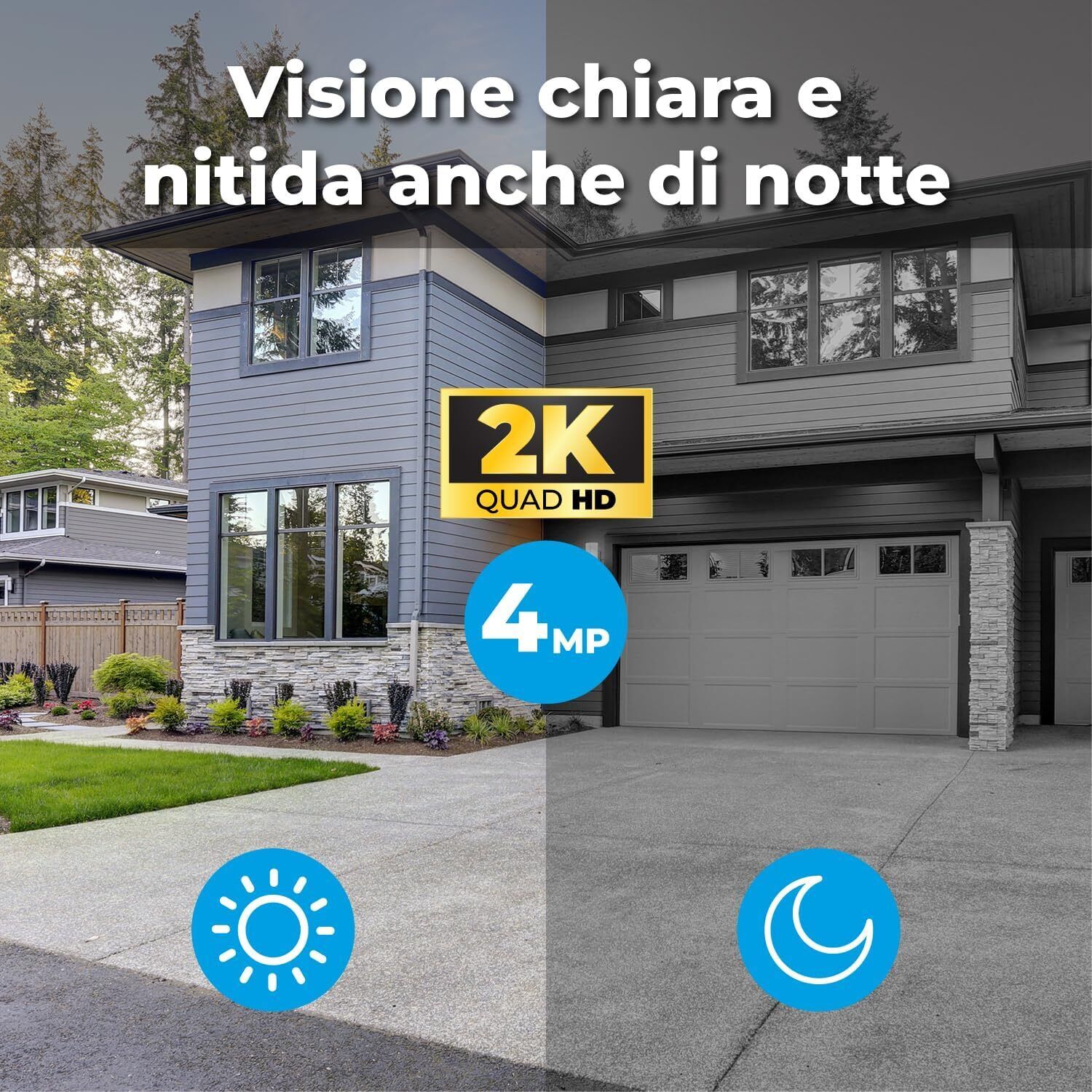 Isiwi KIT WIRELESS CONNECT AIR2 ISW-K2N8BFBTA4MP-2 GEN1 NVR 8 CANALI+ 2 TELECAMERE A BATTERIA DA 8