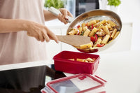 EMSA Clip & Micro Contenitore Microonde, Rosso, 1 L