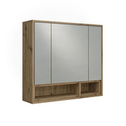 Armadietto con specchio Beatrice Cachemire/Rovere artigianale 80 x 72 cm Vicco