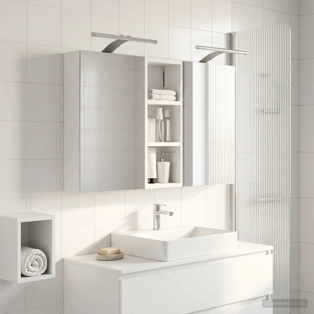 Set di Armadi da Bagno con lo scaffale 3 pcs 80 x 10,5 x 50 cm 3403656