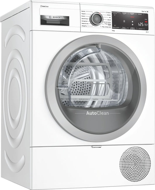 Bosch Serie 8 Asciugatrice a pompa di calore , 9 kg, Cl. A+++, con Sistema AutoClean