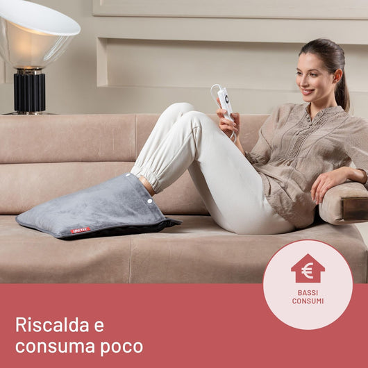 Imetec Scaldapiedi Tecnologia Intellisense, 52x54 cm, 5 temperature, Rapido riscaldamento