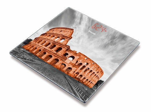 Beurer GS 215 Rome Bilancia in Vetro con Display LED Magic