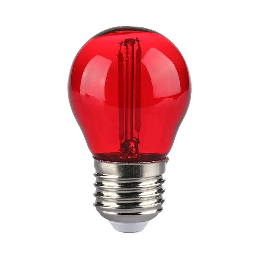 Bulbo del filamento di colore rosso G45 2W G45 E27