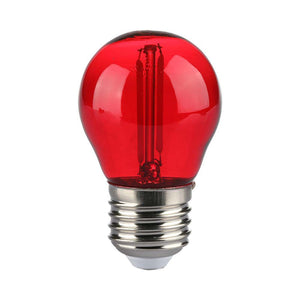 Bulbo del filamento di colore rosso G45 2W G45 E27