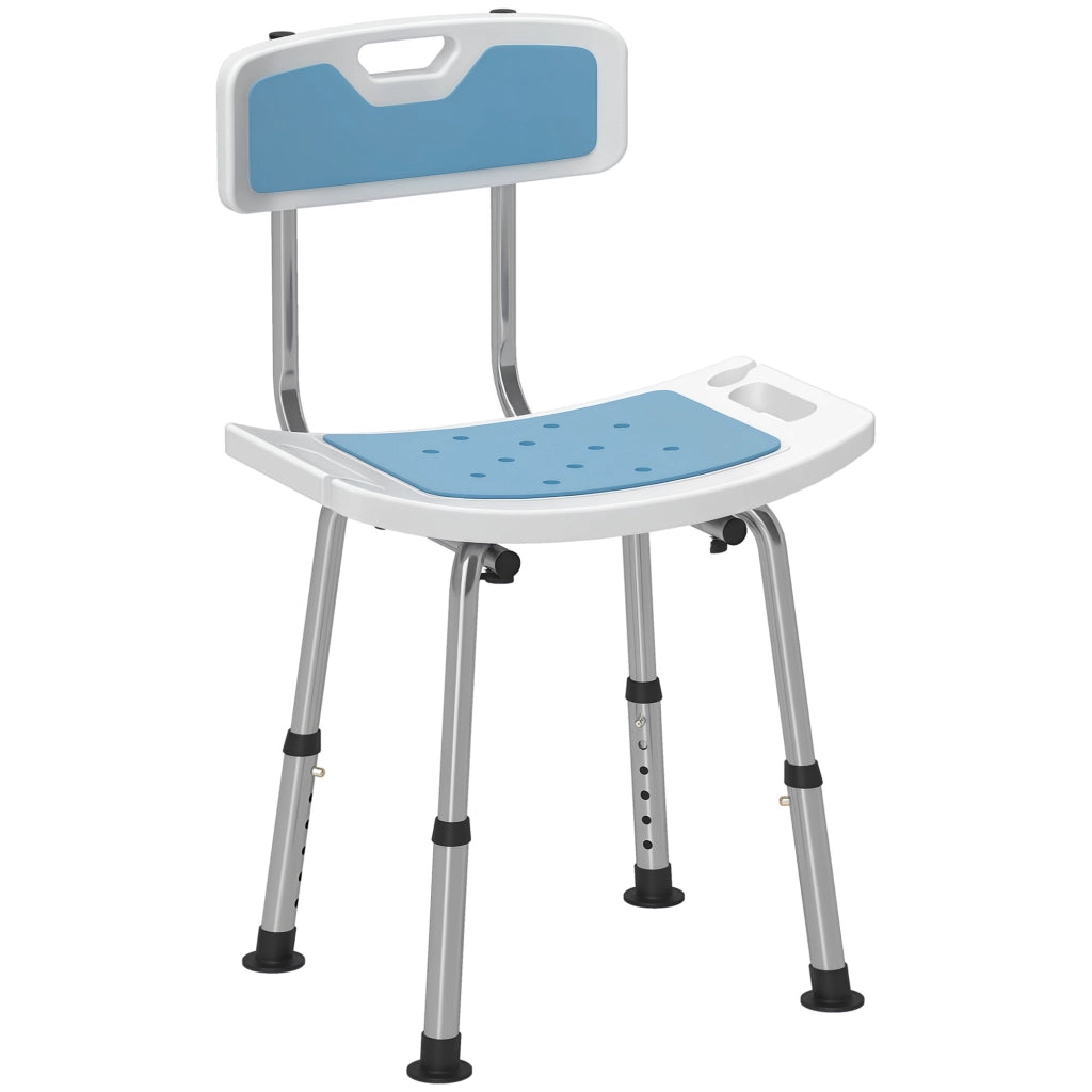 Sgabello Doccia Regolabile Antiscivolo ¨C zephmum ¨C Bianco