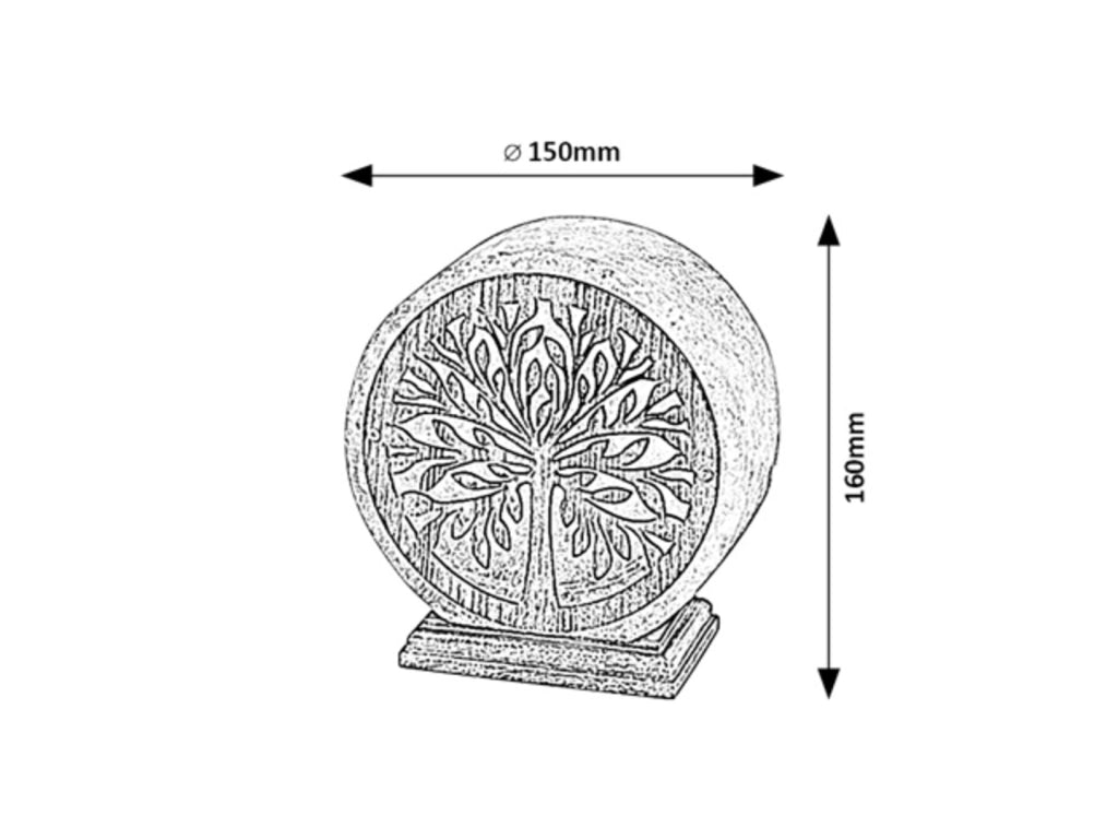 Lampada da tavolo in sale arancione E14 Igdrasil Rabalux