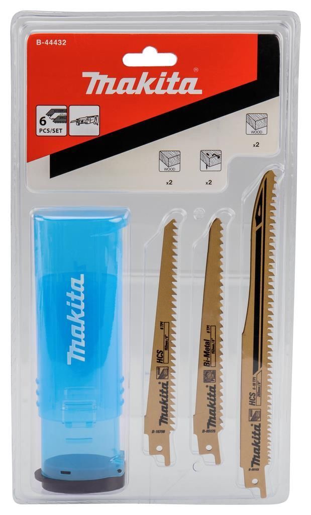 Makita B-44432 lama per sega a gattuccio, sega a traforo e sega universale Lama per seghetto alternativo 6 pz