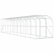 Gabbia per Polli Contro il Muro Argento 600 x 150 x 215 cm 3434734