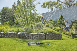 Gardena 18920-20 irrigatore Sistema di spruzzo d'acqua oscillante Nero, Argento