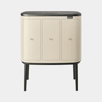 Brabantia Bo Touch Bin 33 L 3 cestello/i Beige