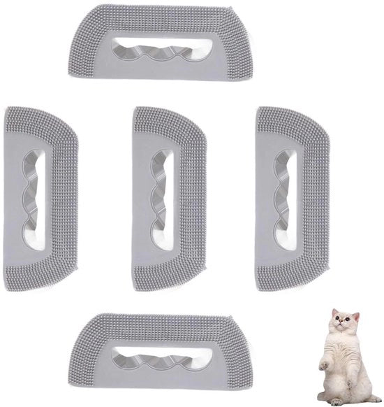 Set di 5 spazzole per capelli animali da portare - per l'aspirazione dei capelli sciolti di cani e gatti - adatte per la cura della caduta dei capelli - piastrine per gatti - tappeti e divani.
